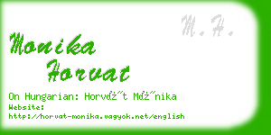 monika horvat business card